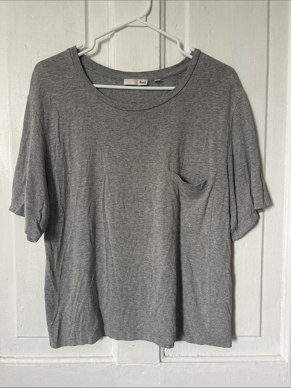 Wilfred Heather Gray Short Sleeve Pocket Tee